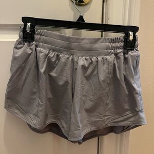 Lululemon Athletica Light Gray hotty hot shorts